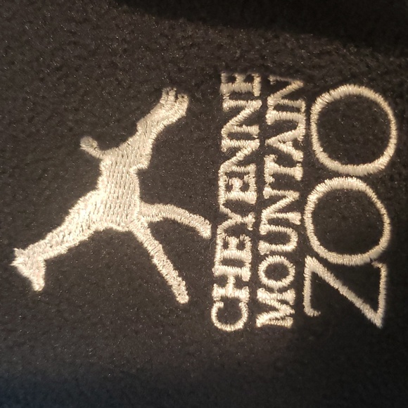 Cheyenne Mountain zoo Landway outerwear Ladies M navy blue fleece - Picture 4 of 4